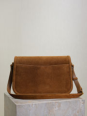 Ysl SAINT LAURENT Solferino medium suede shoulder bag in brown - 2
