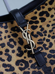 Ysl LE 5 À 7 BEA in pony hair leather earth and black - 2