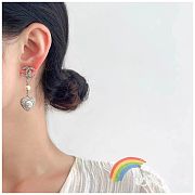 Chanel full diamond heart earrings - 6