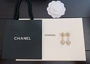 Chanel full diamond heart earrings - 5