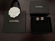 Chanel pearl double C earrings - 6