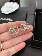 Chanel pearl double C earrings - 4