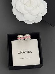 Chanel pink pearl earrings - 5