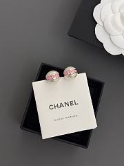Chanel pink pearl earrings - 3