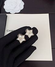 Chanel resin five-pointed star earrings - 5