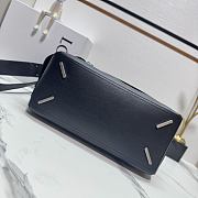 Loewe Large Puzzle Biker bag in shiny calfskin Black - 6