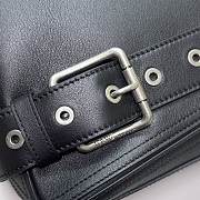 Loewe Large Puzzle Biker bag in shiny calfskin Black - 3