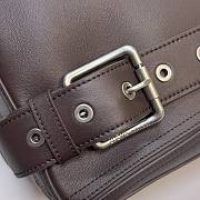 Loewe Large Puzzle Biker bag in shiny calfskin Brown - 5