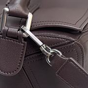 Loewe Large Puzzle Biker bag in shiny calfskin Brown - 2