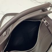 Loewe Small Puzzle Biker bag in shiny calfskin Brown - 3