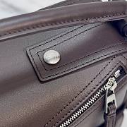 Loewe Small Puzzle Biker bag in shiny calfskin Brown - 2