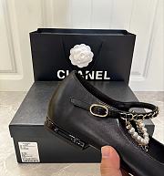 Chanel Mary Jane Shoes In Black Color - 5