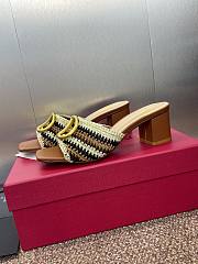 Valentino Logo Metal Buckle Block High heels 6cm - 2