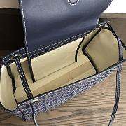 Goyard Goyardine Rouette PM Shoulder Bag Leather Navy Blue - 6