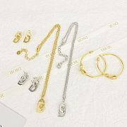 Dior 3D rhinestone lettering necklace - 3