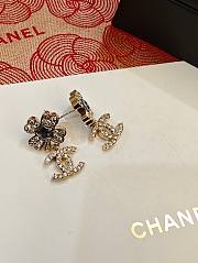 Chanel Four-leaf Clover Five-pointed Star Double C earrings - 6