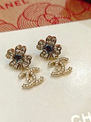Chanel Four-leaf Clover Five-pointed Star Double C earrings - 3