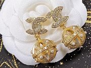Chanel Pearl Braided Mesh Stud Earrings - 2