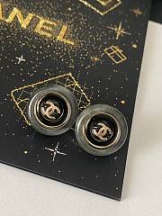 Chanel Chanel three-dimensional ring crystal sugar letter earrings - 1