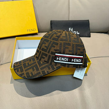 Fendi double F jacquard cap 01