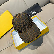 Fendi double F jacquard cap 01 - 2