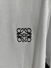 Loewe classic embroidered logo short-sleeved T-shirt black/ white - 2