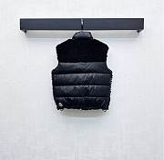 Moncler Teddy Plush Zipper Down Vest In Black - 6