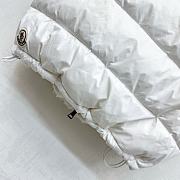 Moncler Teddy Plush Zipper Down Vest In White - 3