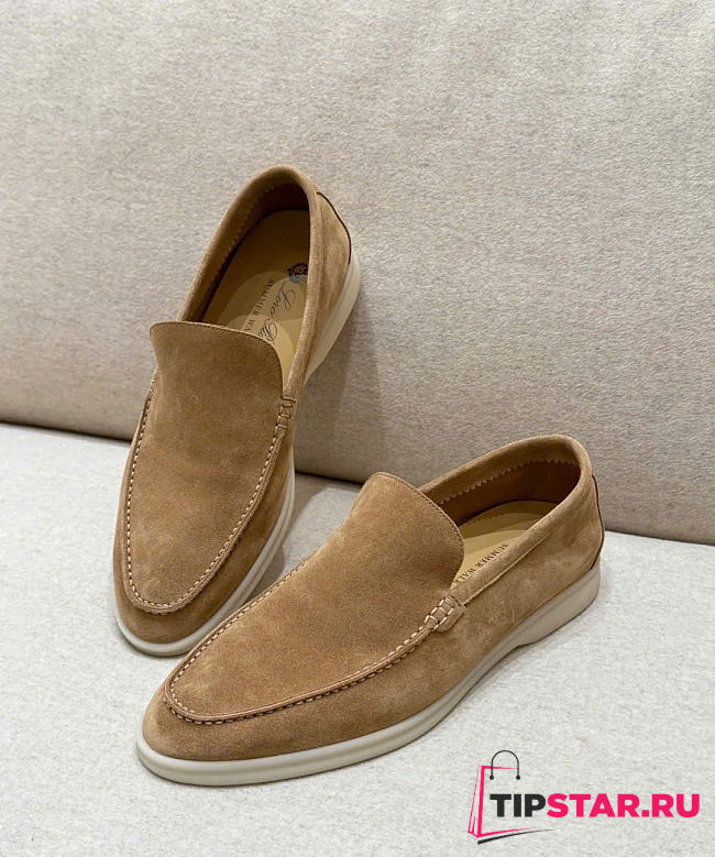 Loro Piana Summer Walk Loafer In Brown - 1