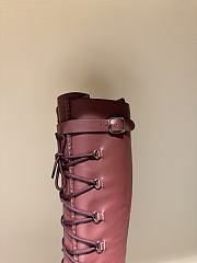 Hermes classic boots in burgundy - 4