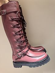 Hermes classic boots in burgundy - 2