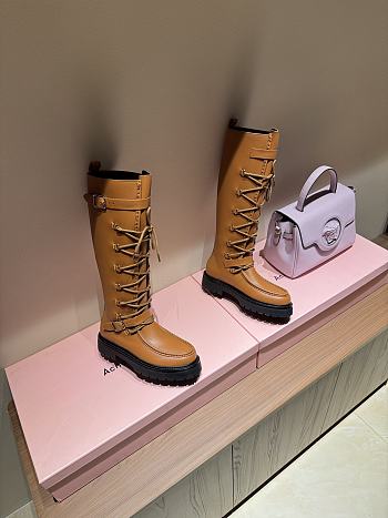 Hermes classic boots in brown