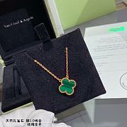 VCA Four-Leaf Clover Malachite Necklace Green - 6