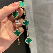 VCA Malachite five-flower bracelet green - 6