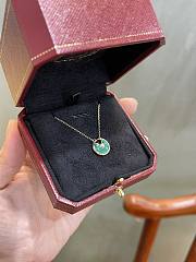Cartier Malachite amulet necklace green - 6
