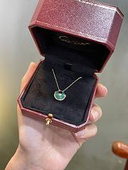 Cartier Malachite amulet necklace green - 2