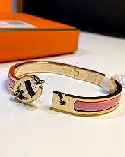Hermès Mini Clic Chaine D'Ancre Bracelet Pink - 2