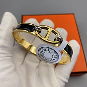 Hermès Mini Clic Chaine D'Ancre Bracelet Black - 3