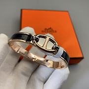 Hermès Mini Clic Chaine D'Ancre Bracelet Black - 2