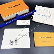 Louis Vuitton Teardrop diamond necklace silver - 1