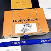 Louis Vuitton Teardrop diamond necklace silver - 4