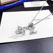 Louis Vuitton Teardrop diamond necklace silver - 2