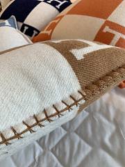 Hermes Blanket & Pillow In Brown - 3