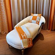 Hermes Blanket & Pillow In Orange - 2