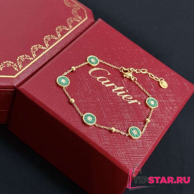 Cartier diamond bracelet in green - 1