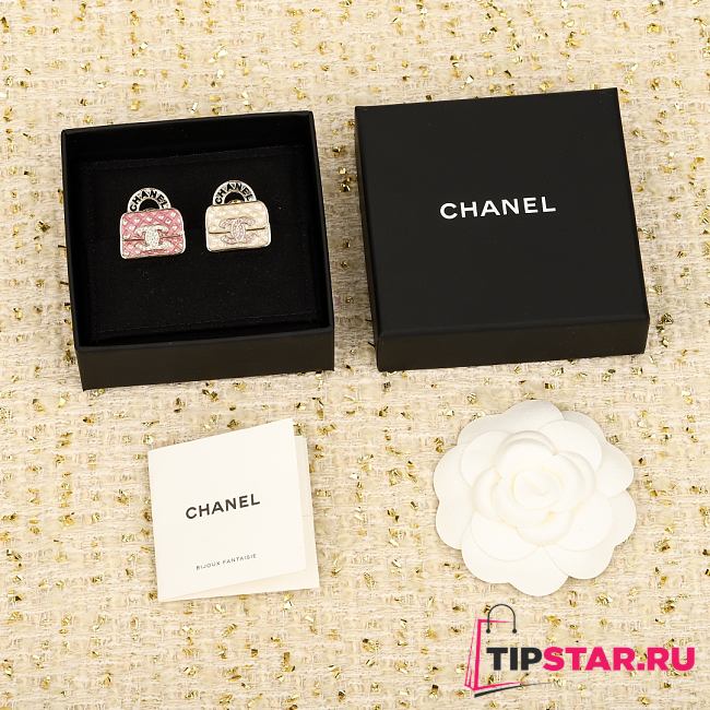 Chanel Scented Bag Brooch Earrings - 1