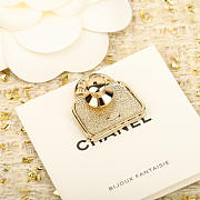 Chanel Scented Bag Brooch Earrings - 5