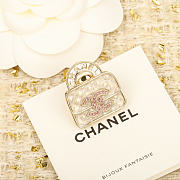 Chanel Scented Bag Brooch Earrings - 3