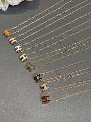 Hermes Art Mini Pop Necklace in Rose Gold - 1