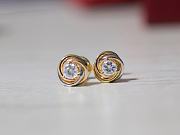 Cartier Trinity solitaire diamond stud earrings - 4